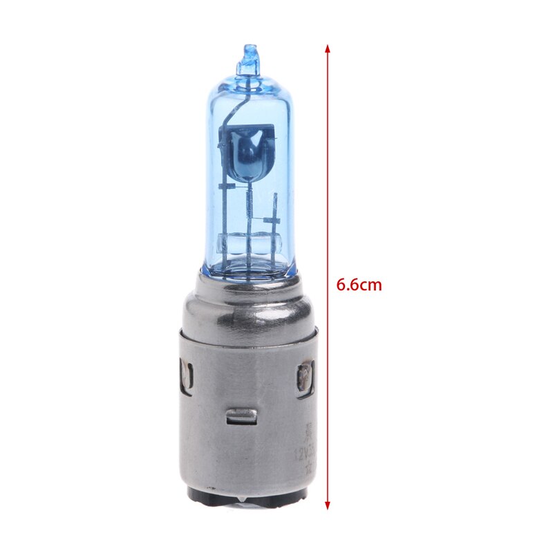 Phare de moto avec ampoule halogène au xénon, lumière blanche, DC 12V 35W BA20D E7CA