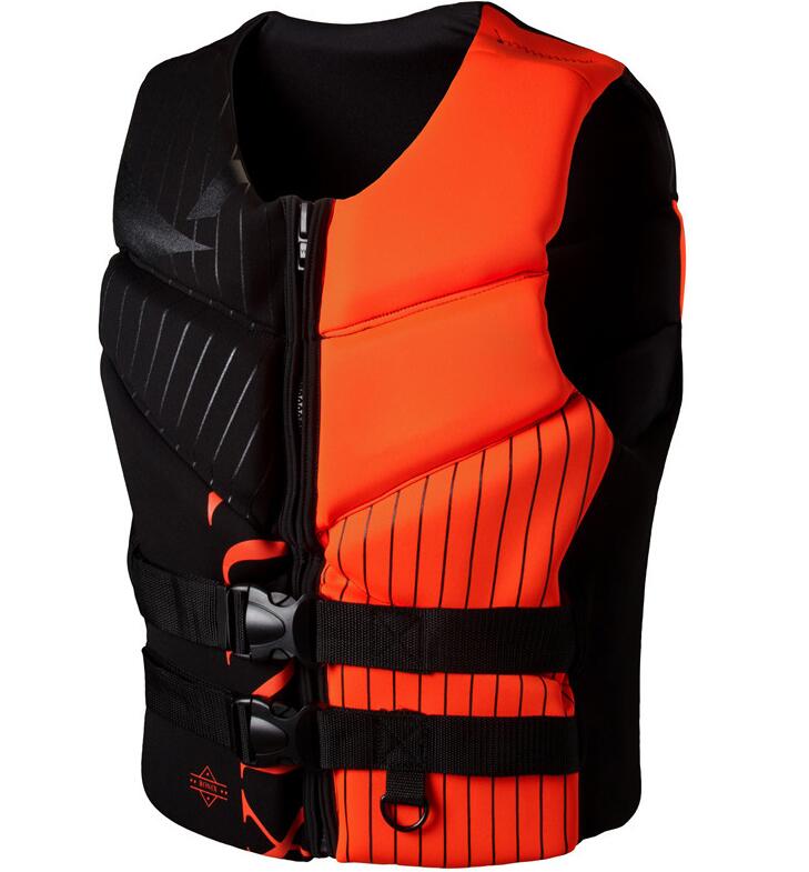 Surf giubbotto di salvataggio della gioventù maglia di vita 50-90 lbs super morbida maglia di vita x piccola vita all'aria aperta gilet trapuntato: back orange / L