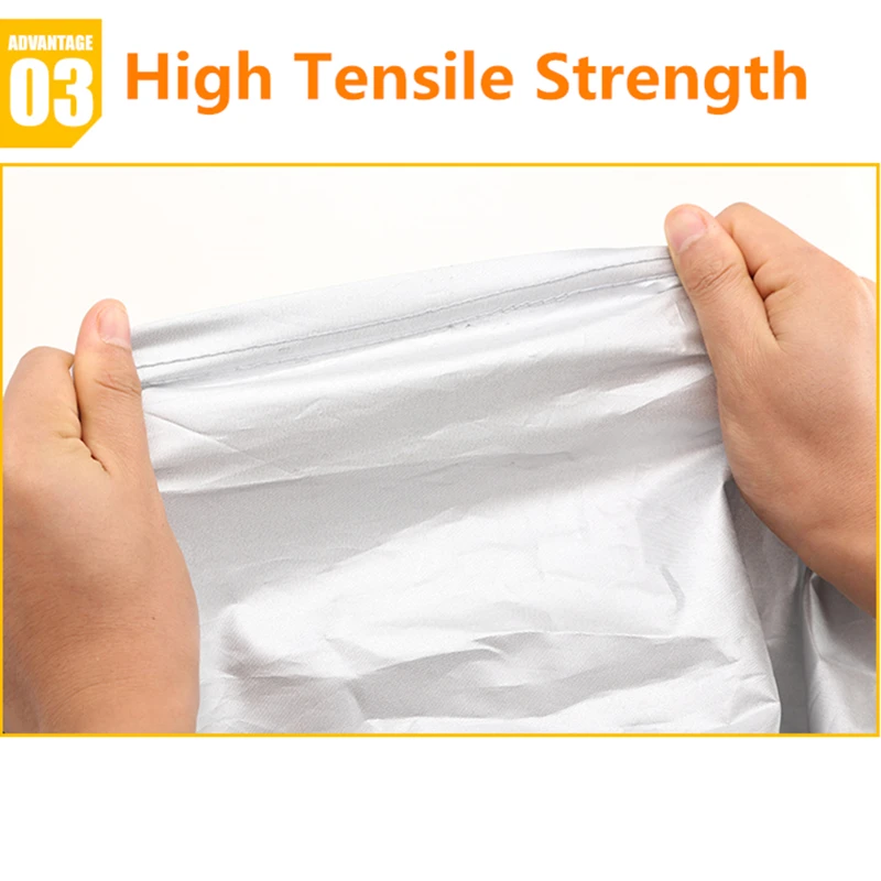 Car Cover Exterior Double Color Cover Sunshade Dustproof Protection with Reflective Strips Universal for Hatchback Sedan SUV