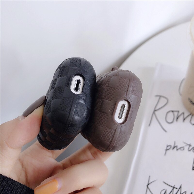 Vävt mjukt tpu silikonskydd för apple air pods 1 2 fodral för air pods 2 bärbara nyckelringar trådlösa bluetooth hörlursboxfodral