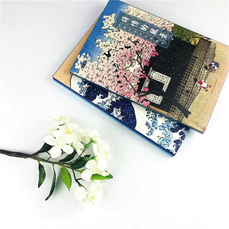 24 hojas/Set paisaje poético japonés postal grande tarjeta de felicitación tarjeta de de cumpleaños Tarjeta de mensaje