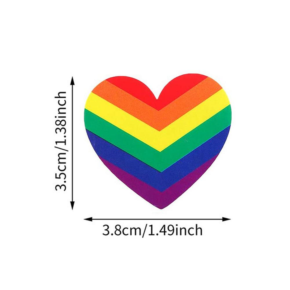 Rainbow Stickers Love Pride Self-Adhesive Stickers for Phone Bag