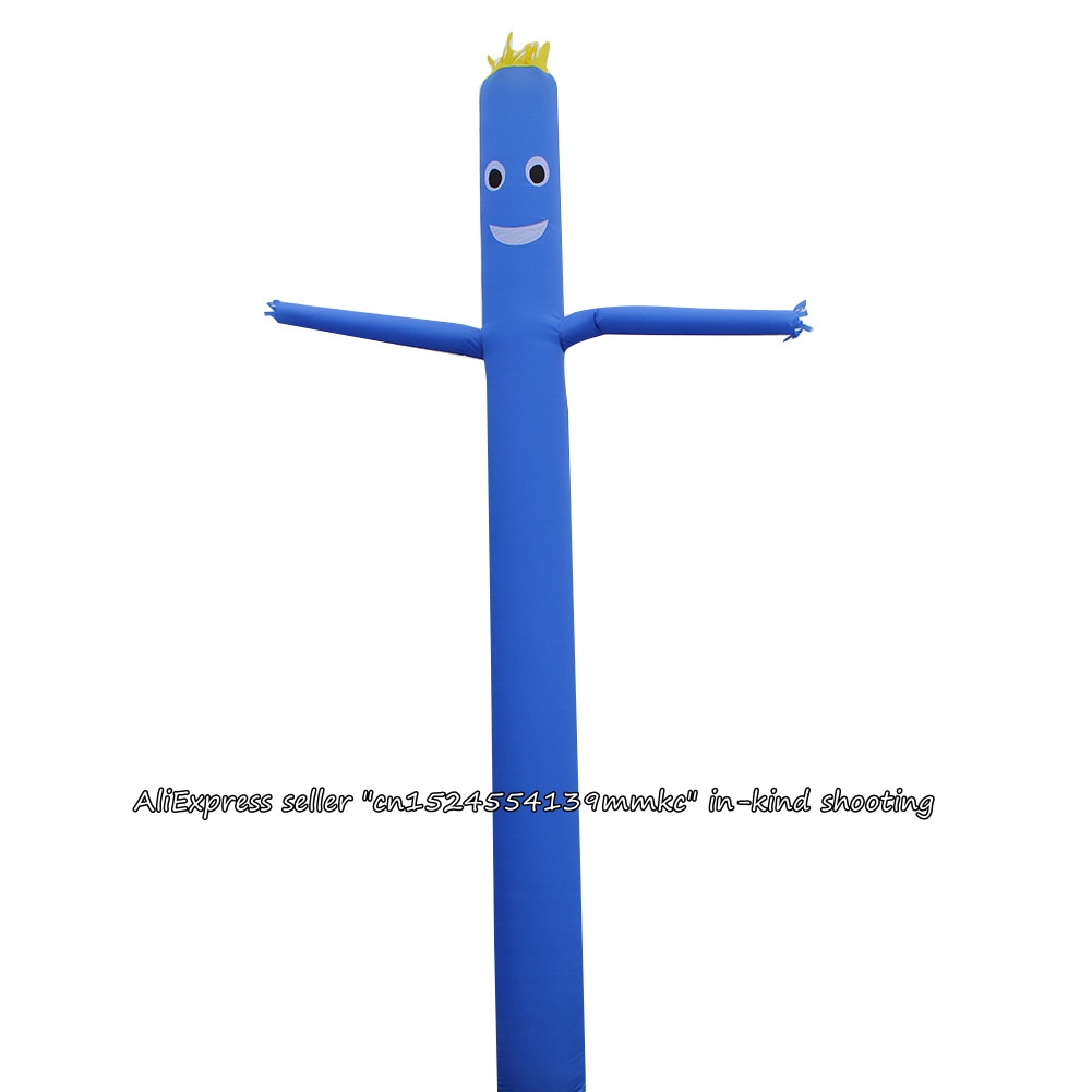 Luft Tänzer Himmel Tänzer Aufblasbare Rohr Himmel Marionette Mann Marionette 20FT 6 mt für 45 cm Gebläse (Blau)