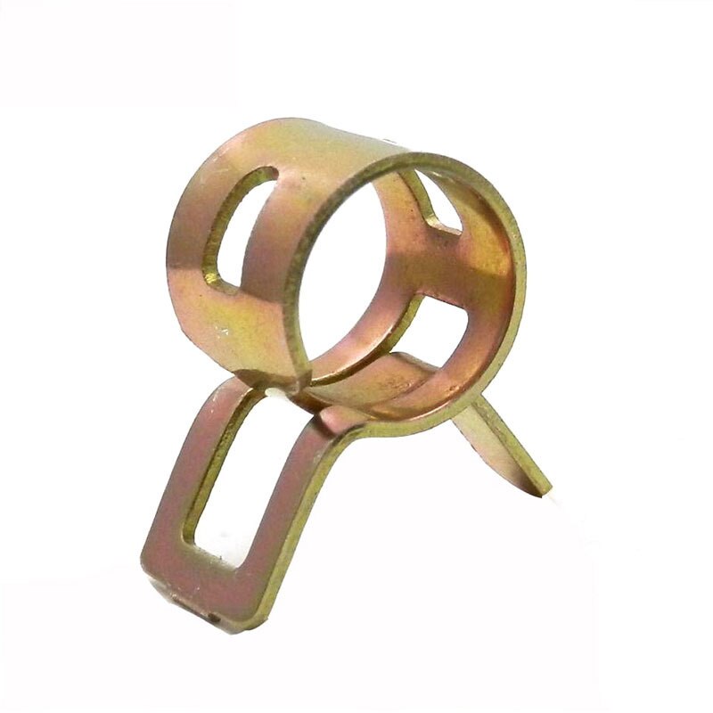 10pcs 9mm-11mm Car Fuel Line Hose Tubing Water Pipe Air Tube Spring Clips Clamps for Motorcycle Scooter Vehicle ATV Go Kart