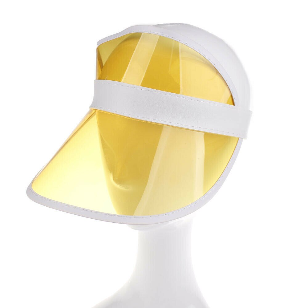 Lasten visiir hieno aurinkohattu golf tennis ranta unisex-lippis ulkosuoja uv-lakki 3-10 vuotta: Keltainen