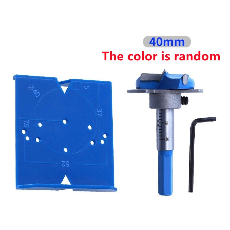 Hinge Hole Jig 35mm 40mm ABS Hinge Boring Drill Guide Template Jig Furniture Door Cabinets Hinges Hole Locator for Woodworking: E