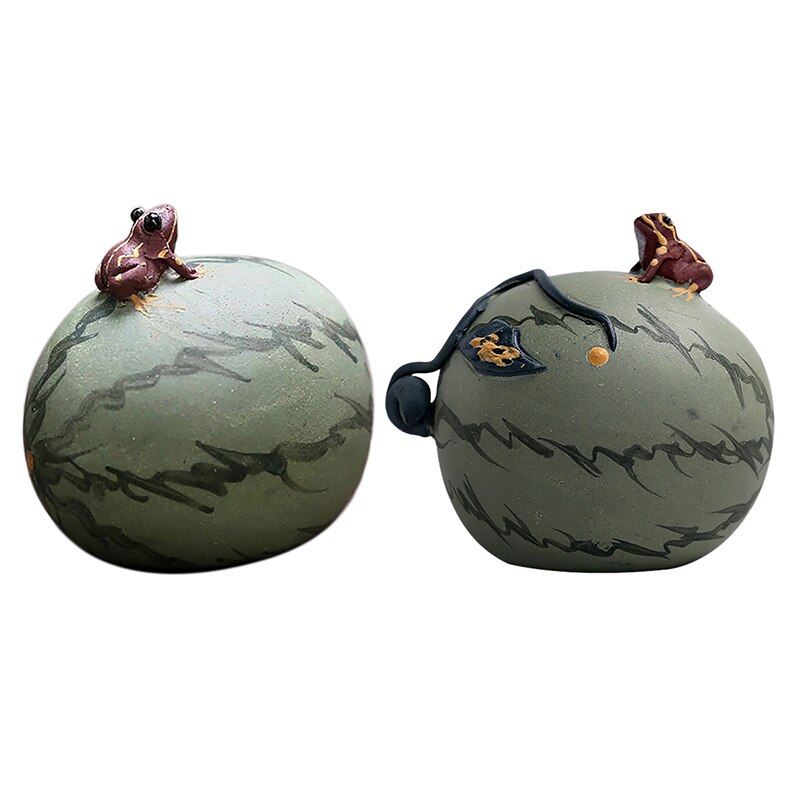 Watermeloen Thee Huisdier Kan Worden Gespoten Keramische Kikker Thee Huisdier Leuke Thee Set Ornamenten Thee Set Warmte Uitzetting En Krimp