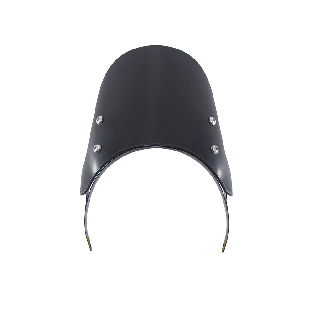 For Royal Enfield Classic Desert Storm Bullet 500CC Interceptor Motobike Windshield Headlight Fairing Wind Deflector Windscreen: Black