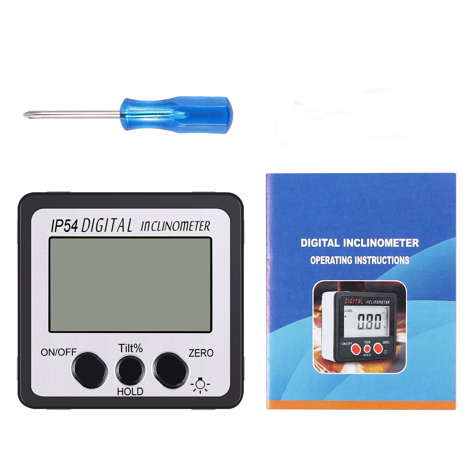 Neoteck Digital Level Protractor Bevel Gauge Angle Finder Inclinometer with Magnetic Based Backlight Waterproof Protractor