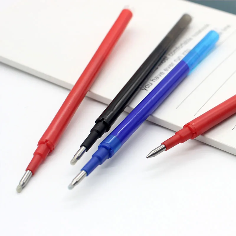 5Pcs/20Pcs Erasable Gel Pen Refill Replacement Office School Writing Stationery Accessory Black/Blue/Red Ink Erasable Pen Refill