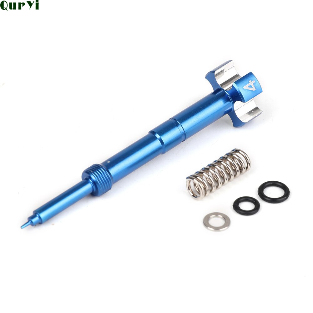 Tornillo de mezcla de combustible para carburador de aire fácil ajustable para motocicleta ATV Dirt Bikes FCR MX Carby Motor 4 tiempos: blue