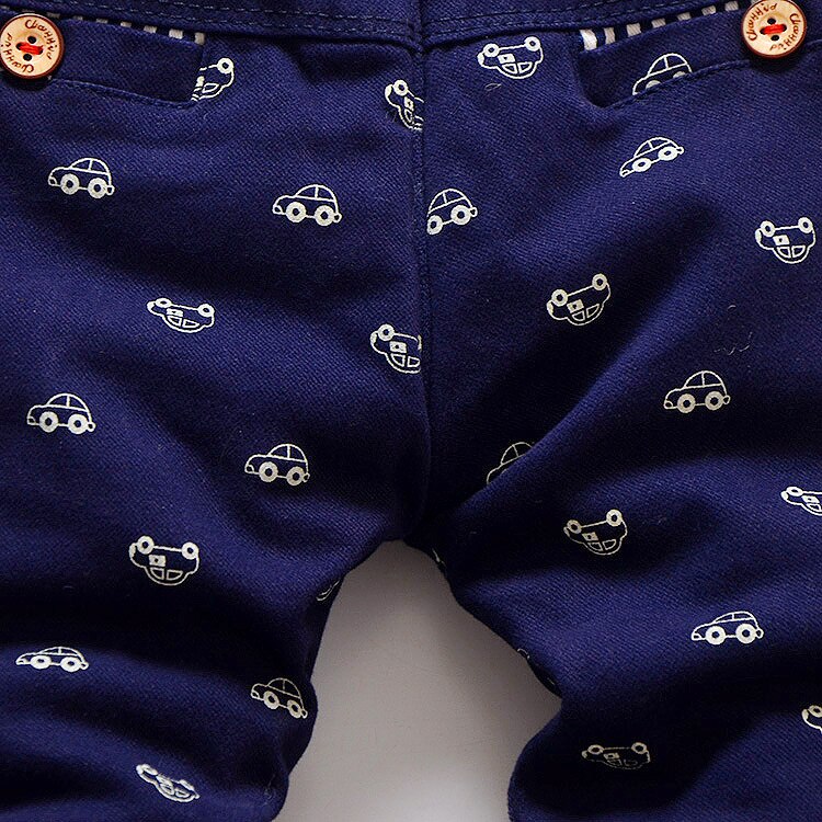 baby spring pants for boy Kids summer pants car Full print children boys pants Child cotton casual trousers longs 5T