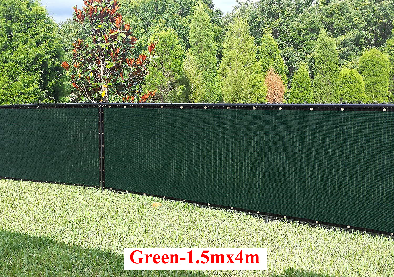 Gray Fence Privacy Screen Windscreen- Heavy Duty Fencing Mesh Shade Net Cover for Wall Garden Yard Backyard- Zip Ties Include: Burgundy