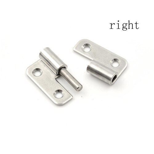 1Pcs 1.5 Inch Long Stainless Steel Self-Closing Corner Draw Door Hinge For Home Window Cabinet Tool Box Mounting Doors Hinges: right