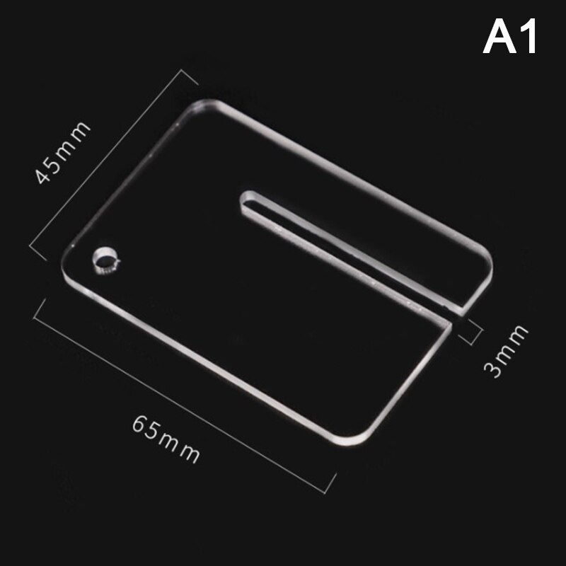 1pc With Scale Acrylic Plate DIY Hand Perforated Round Stitching Punch Tools For Helping Leather Hole Punch: A1