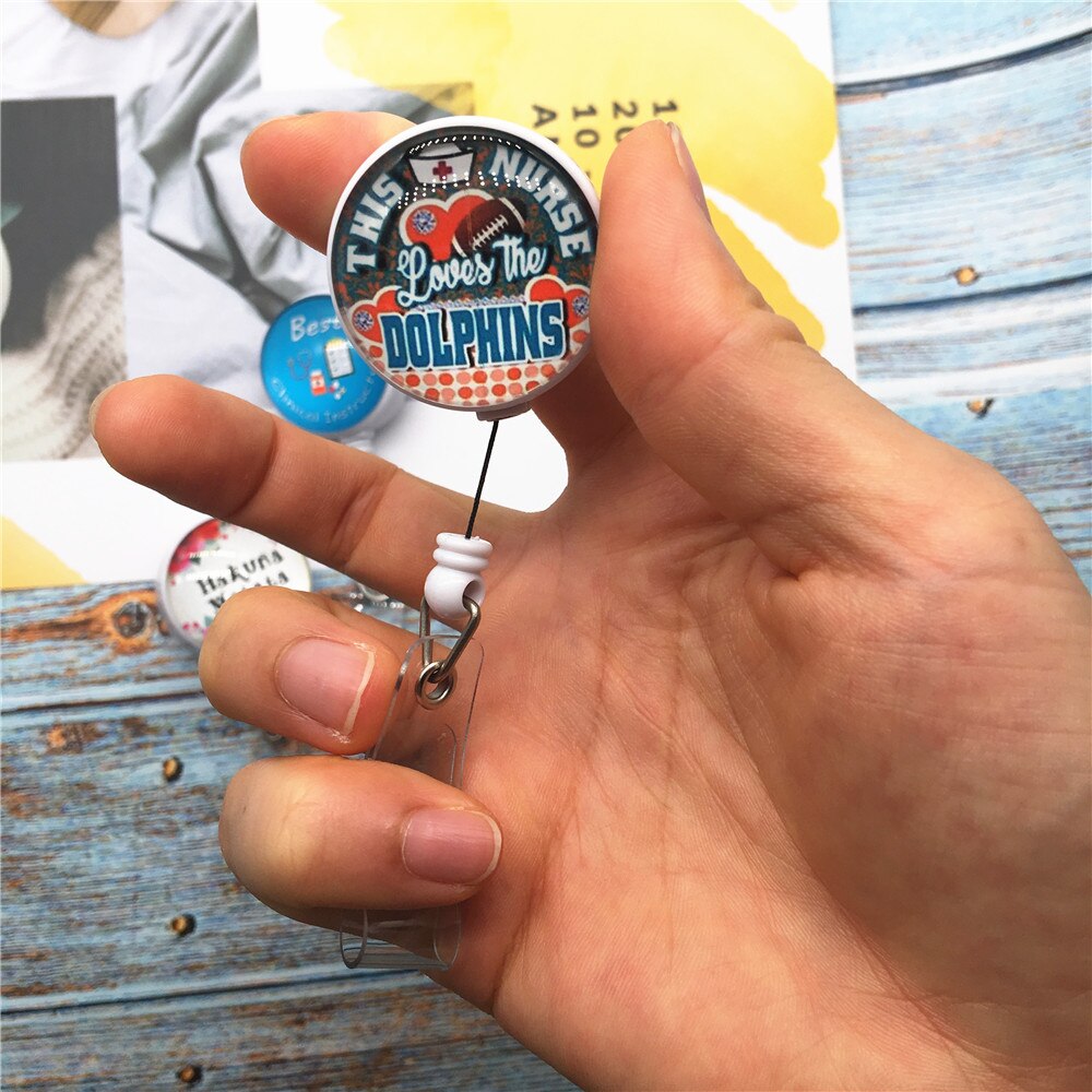 Pielęgniarka zwijany uchwyt na identyfikator kołowrotek imię i nazwisko/etui na dowód osobisty robić pielęgnacji i uczeń 24 cal przewód nylonowy