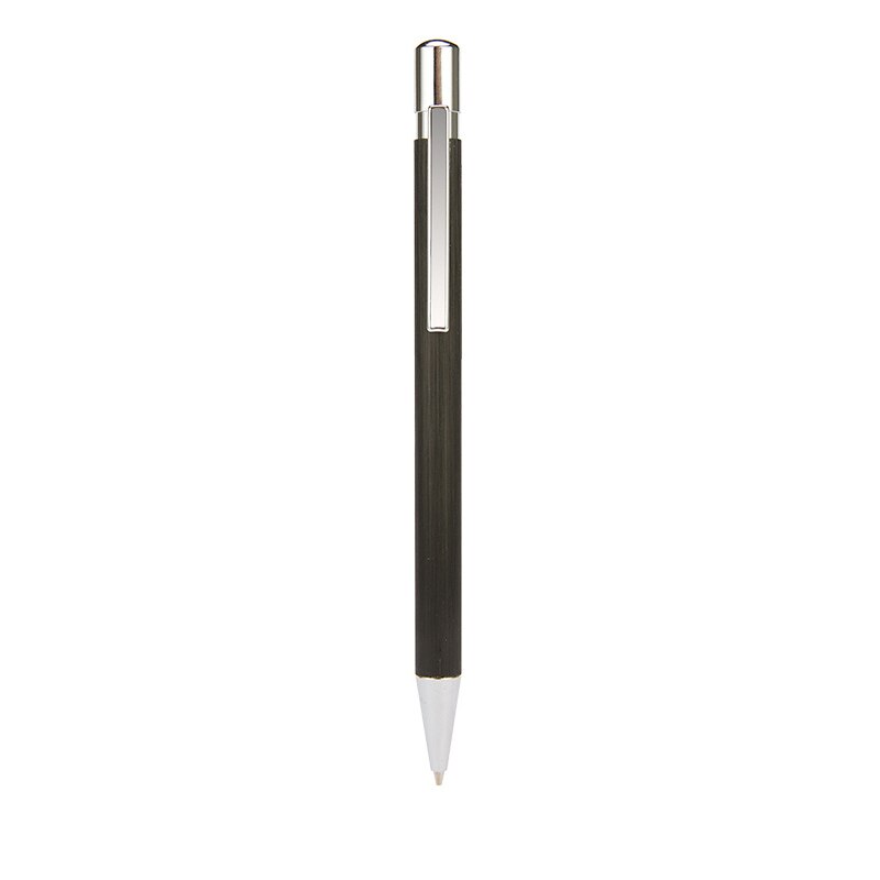 Lápiz mecánico automático de Metal de lujo, lápices de escritura de grafito de 0,5mm, suministros de papelería para oficina y escuela: Black