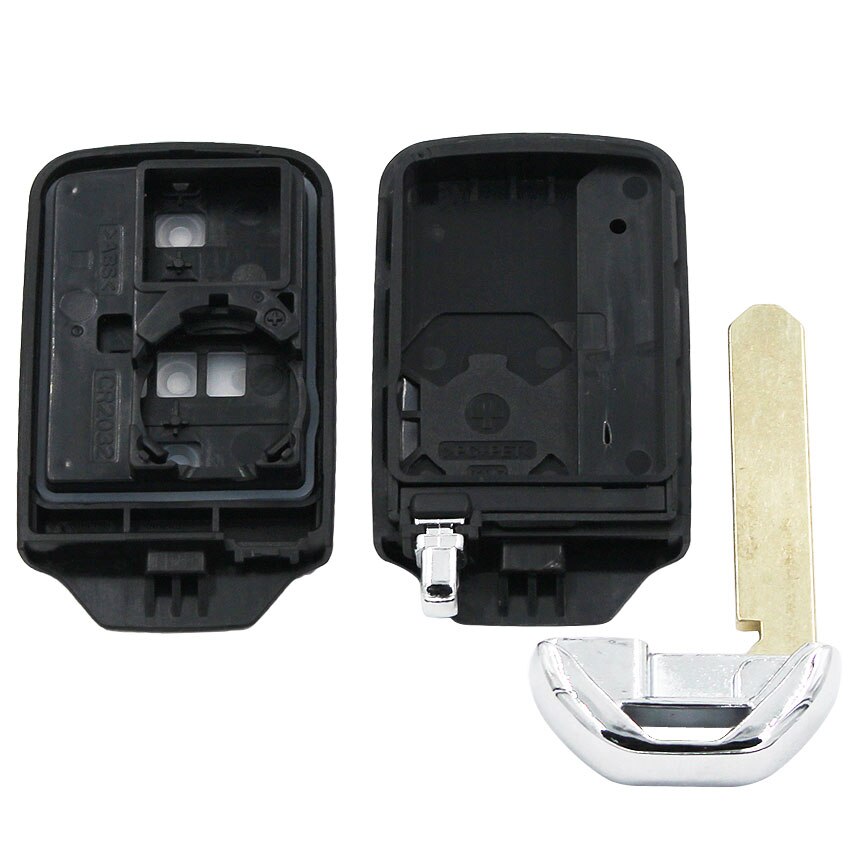 2/3 Button Replacement Remote Key Shell Case Smart Car Key Housing Cover for Honda Accord CRV Fit with Small Key Uncut Blade