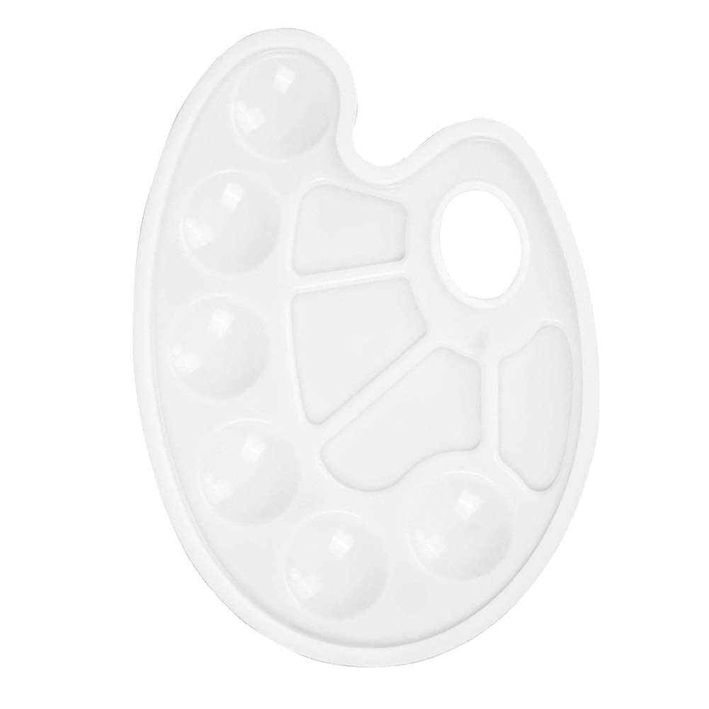 Plastic Color Palette Oil Watercolour Painting Pigment Tray Pallet Supplies Arts Crafts Alternatives Painted Tools