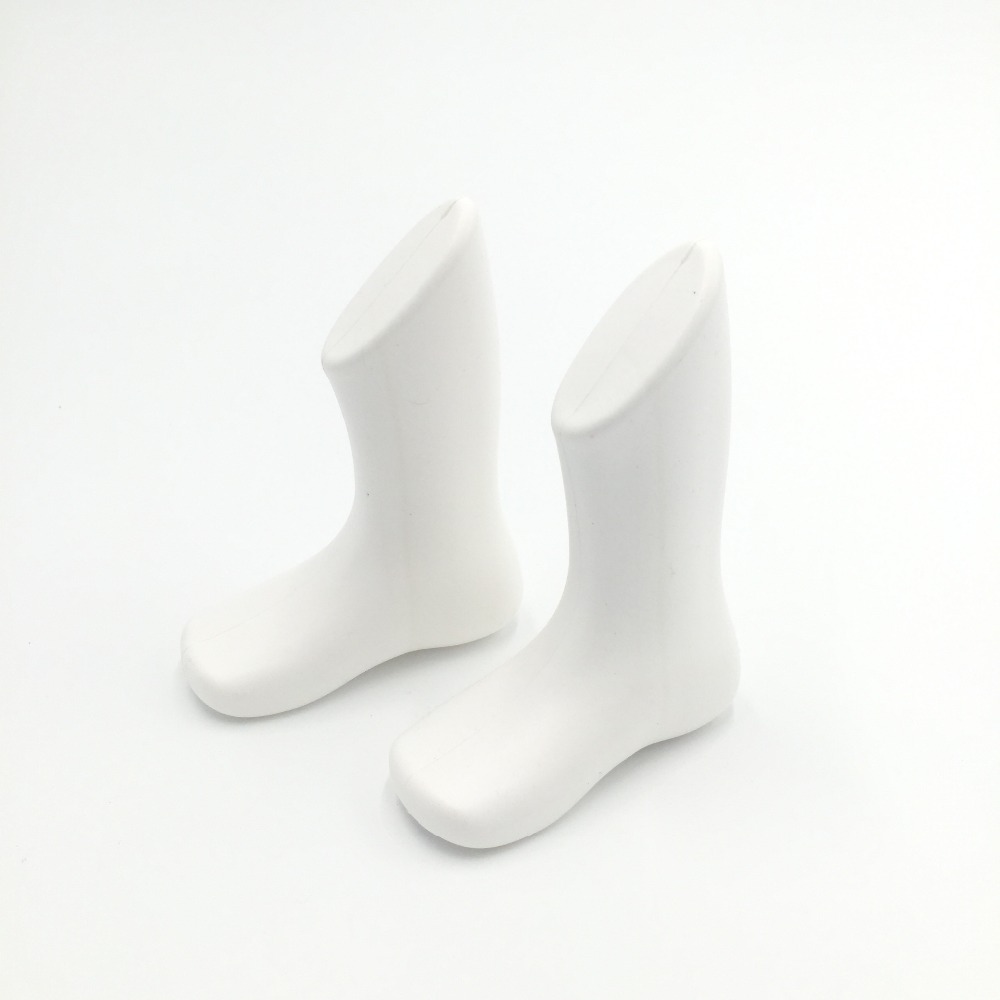 2Pcs 11*9cm Infant Feet Socks Mannequin White Foot Sock Sox Showcase Doll Female Mold Short Stocking Women Mannequins Shoe