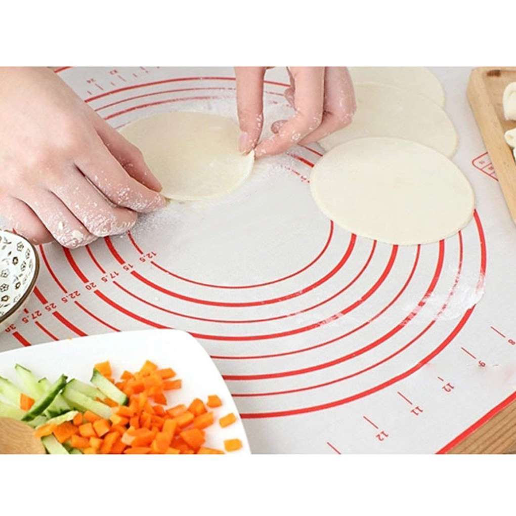 Multi-Size Non-Stick Siliconen Bakken Mat Met Schaal Rolling Deeg Pad Kneden Mat Keuken Koken Pastry Sheet Oven liner
