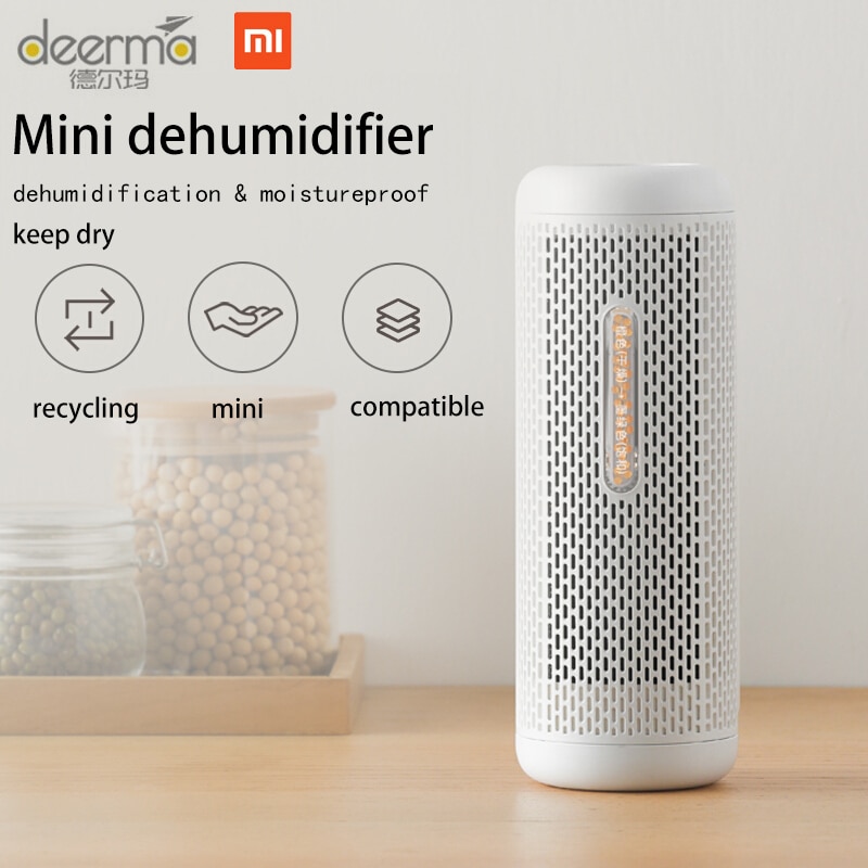Deerma Small Mini Dehumidifier Mini Dehumidification Box Electric Air Dryer for Home Wardrobe Bookcase