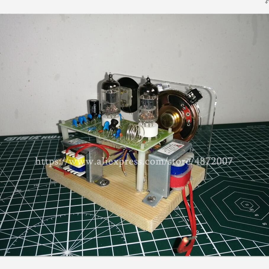 6J1+6J1DIY Entry-level preferred product ,110V 220V Electronic Vacuum Tube Super Regenerative FM Tube Radio Receiver Kits