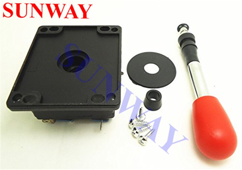 8 way Spanish style Joystick Black/red balltop with zippy microswitch for arcade game machine parts