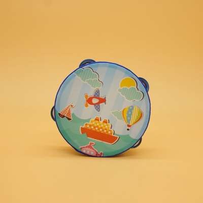 Children hand clap drum tambourine rattle instrument 1-3-6 years old kindergarten teacher with performance tambourine: NO5