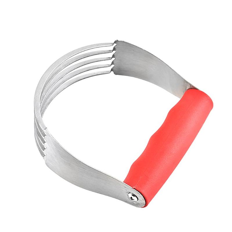 Stainless Steel Flour Blender Rubber Handle Dough Mixer Kitchen Baking Tool