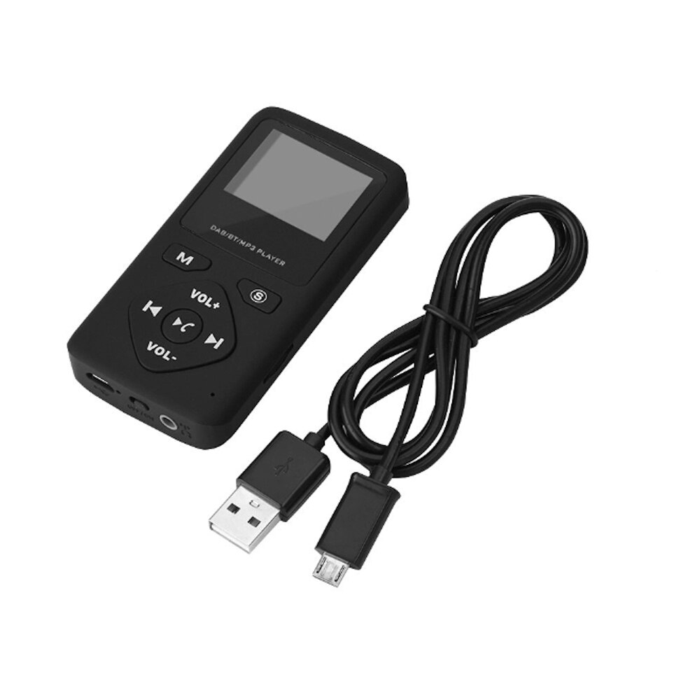 Portable DAB/DAB+ Pocket Digital Radio Receiver Bluetooth MP3 Player with Headphones