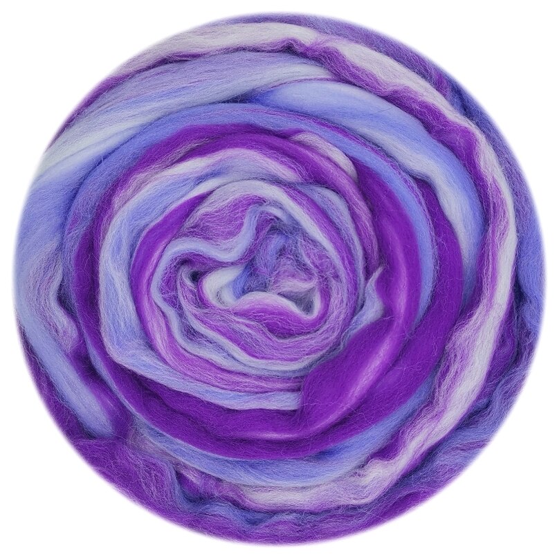 Lã misturada lã roving 50g merino misturado mão tingida lã topo arte agulha e molhado felting suprimentos agulha felting diy lã (no.12)