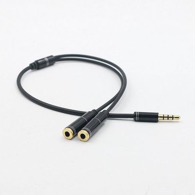 Oortelefoon Adapter 1 Man voor 2 Vrouwelijke Y Dual Audio Splitter Kabel Adapter Handig Audio Lijn 1 naar 2 AUX kabel 3.5mm