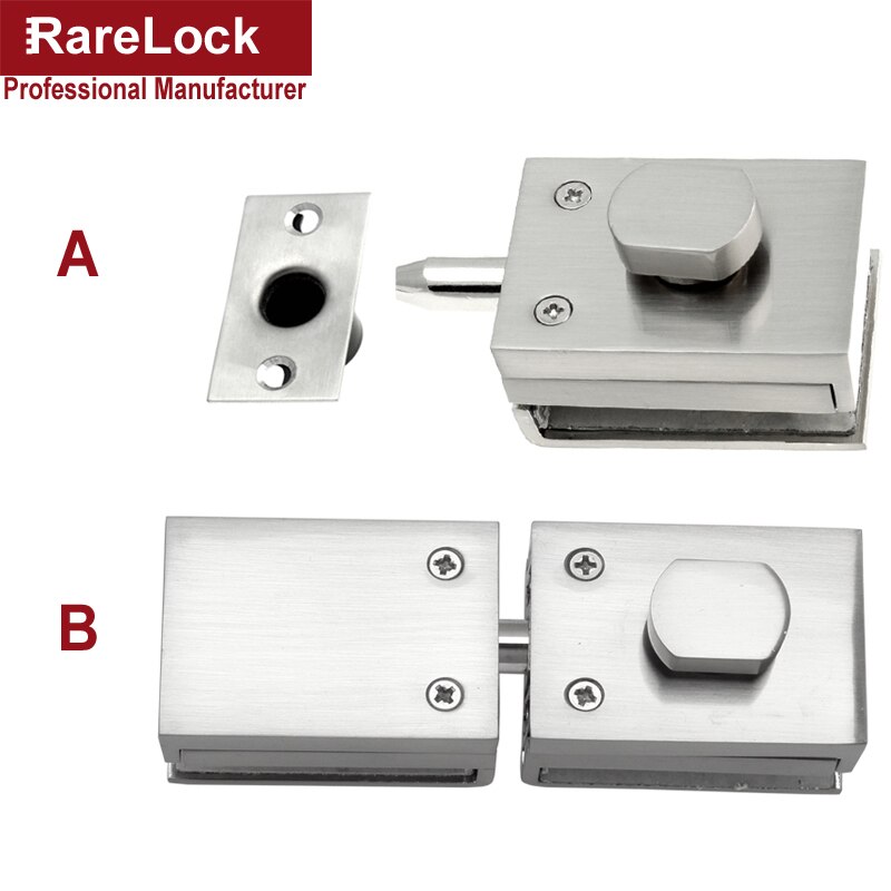 Glas Schiebetür verriegeln für Badezimmer Büro Hotel Schule Zu Hause DIY Hardware- Rarelock MMS489 ich