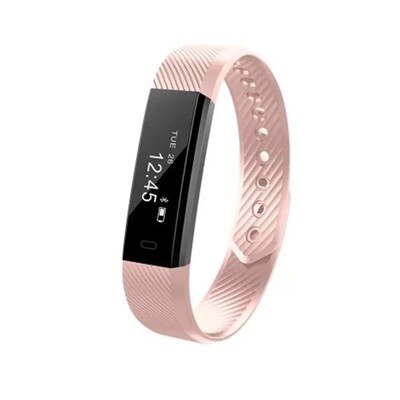 ID115 Smart Band Armband Stappenteller Fitness Smartband Wekker Trillingen Polsbandje Kleur Screen Smart Armband Sport: Roze