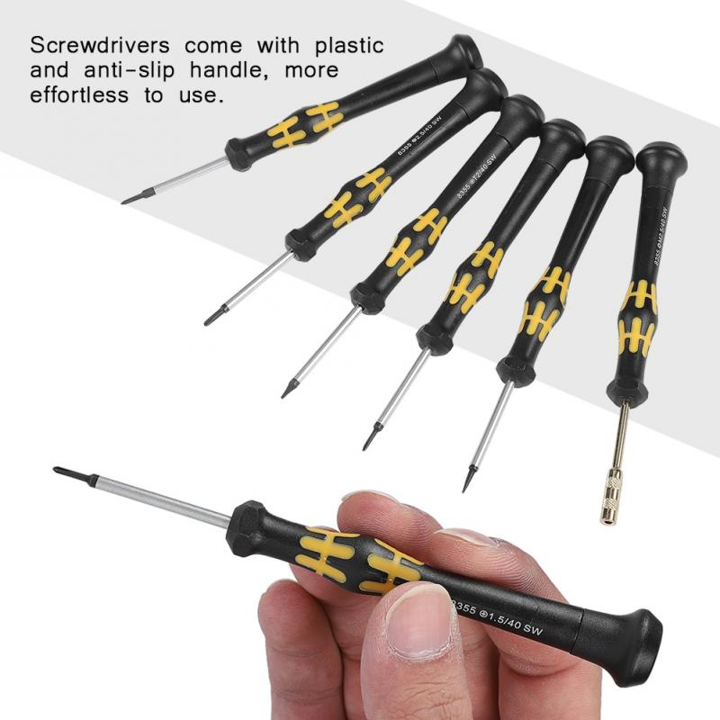 6PCS Durable Phone Repair Screen Opening Tools Kit Screwdriver Set for iPhone 8 X 8plus 7 7plu Repair Tools
