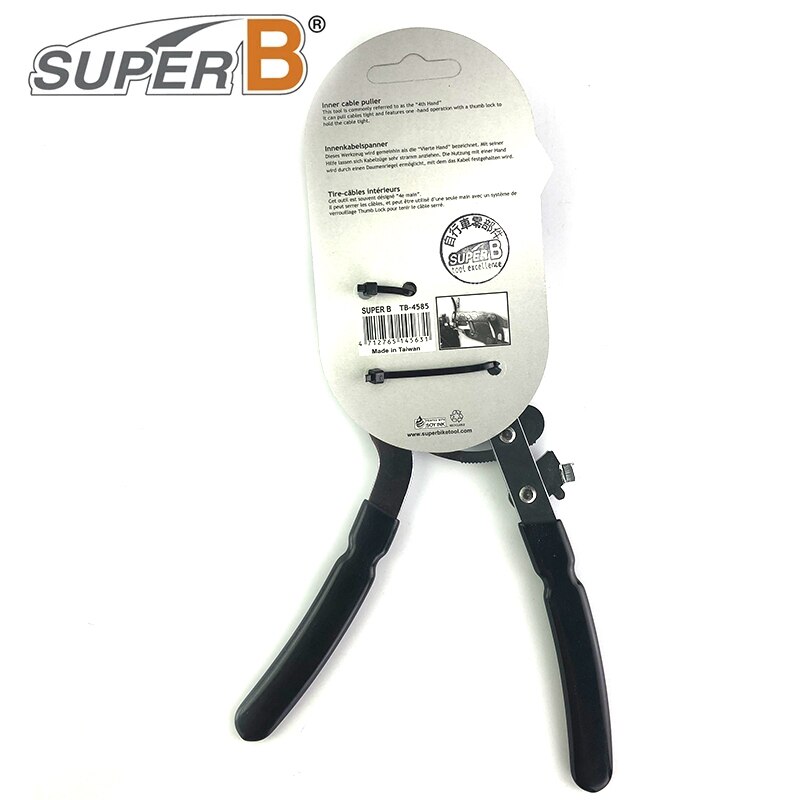 SUPER B Bike Inner Cable Puller Bicycle Brake Tools One-hand Operation With A Thumb Lock To Hold The Cable Tight Tool TB-4585