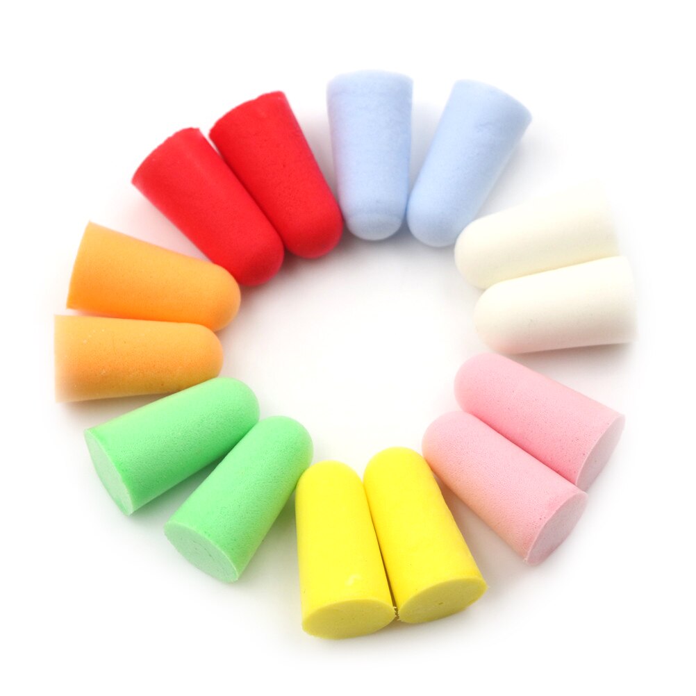 20Pcs (10 Pair) Noise Reduction Silicone Soft Ear Plugs Swimming Silicone Earplugs Protective For Sleep Comfort Earplugs
