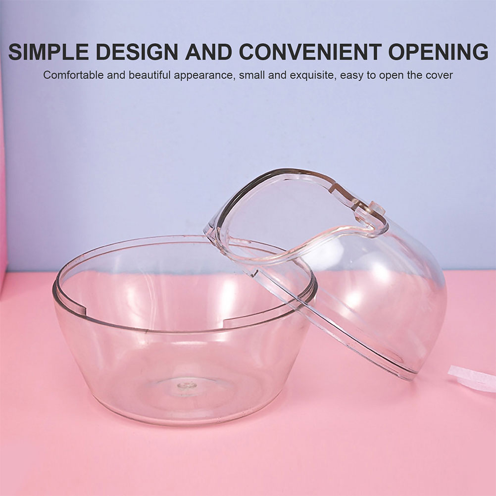 2Pcs Hamster Sand Bath Container Clear Hamster Toilet Pet Cage Accessories