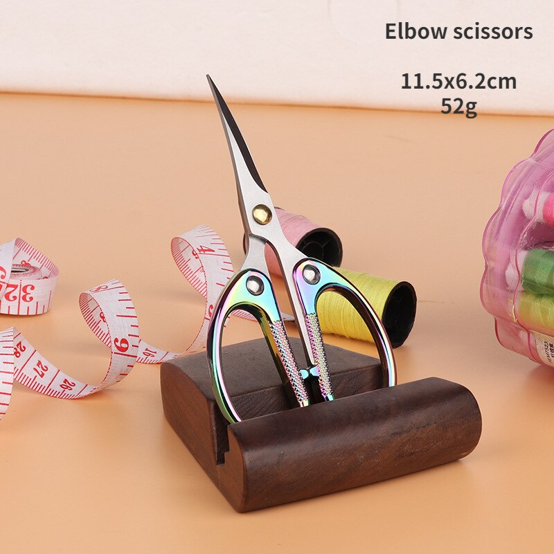 Office Scissors Stainless Steel Zinc Alloy Paper Cutting Scissors Children Students Cut Stationery Scissors: Multicolor 5 elbow