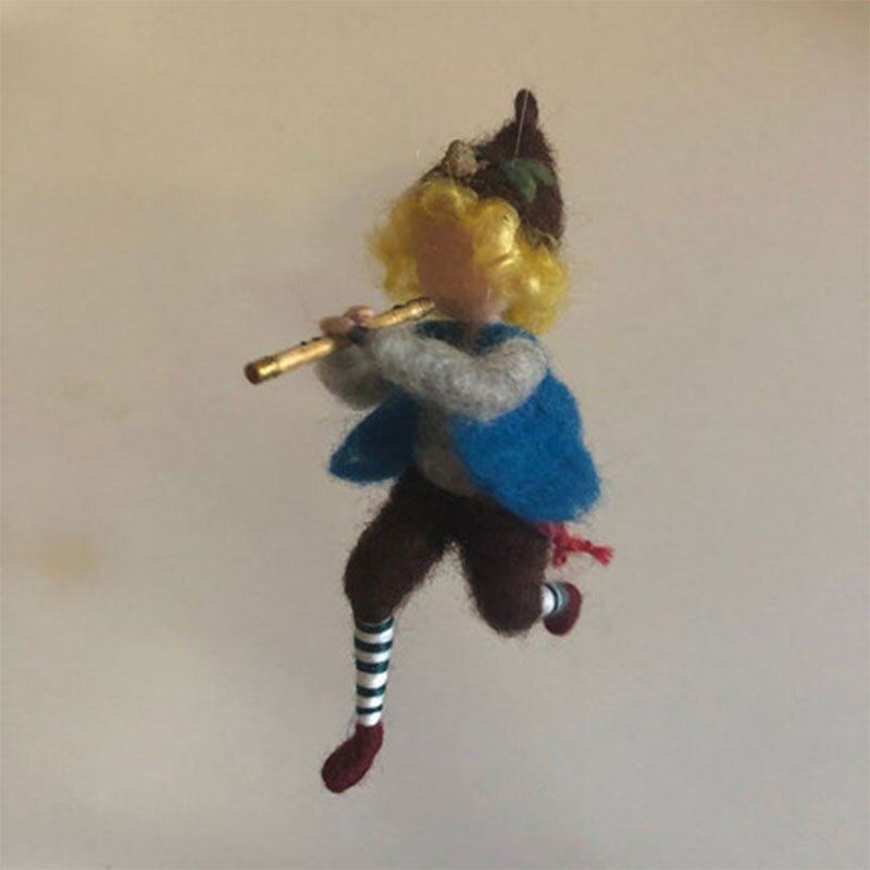 Jiwuo Cute Little Fairy Wool Felt Craft DIY Non Finished Poked Set Handcraft Kit for Needle Material With Instructions: 4