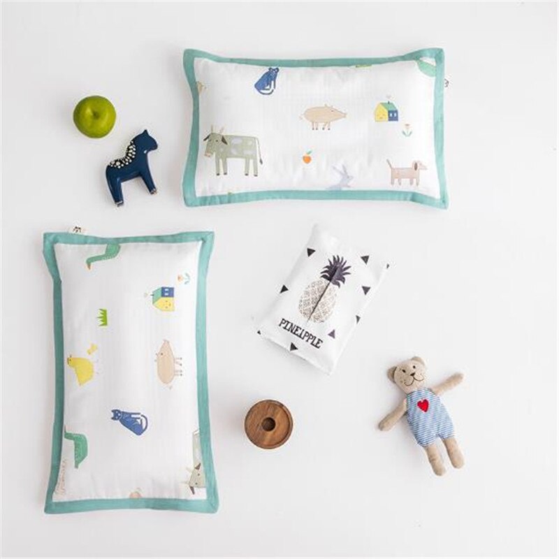 47*67Cm 100% Katoenen Baby Kussensloop Zuigeling Kussensloop Dier Pasgeborenen Kussensloop Cartoon Envelop Kind Kussensloop Jongens meisjes