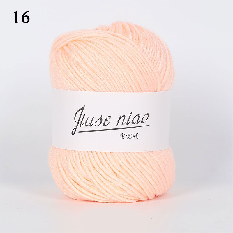 50g/ball Baby Worsted Wool Needlework Cotton Yarn Thread Skin Friendly Knitted Cashmere Yarn Crochet Yarn: 16