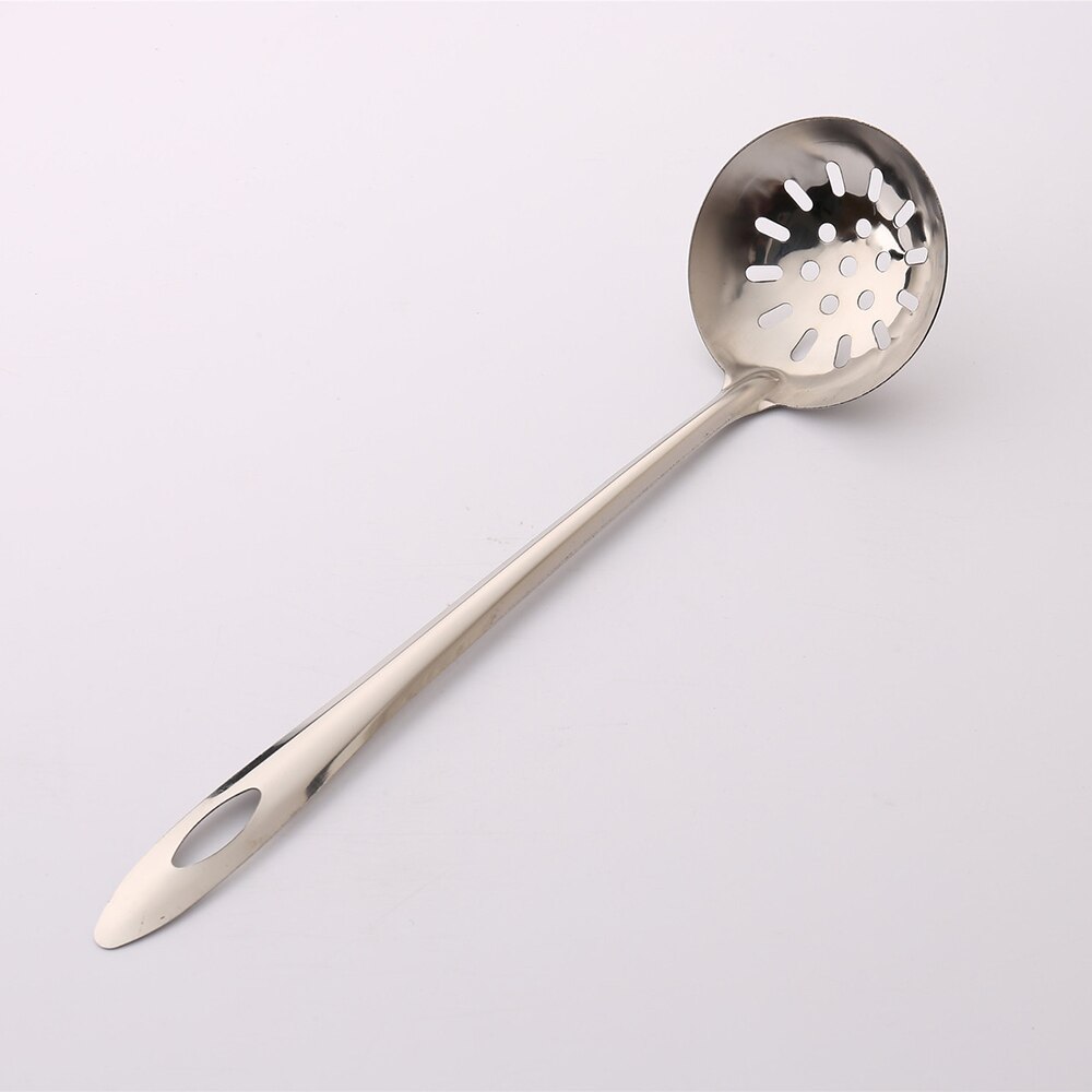 Cuillère en acier inoxydable, passoire pour Pot , cuillères à Long manche, couverts, outils pour soupe, boisson, Gadget de cuisine, 7cm, 2 pièces