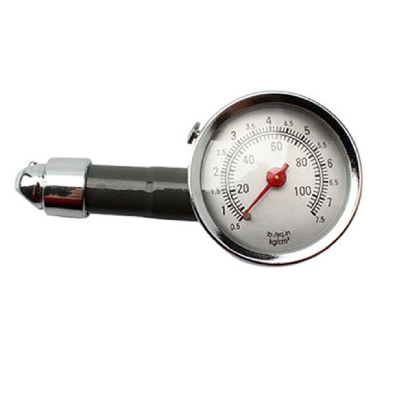 Analog Auto Wheel Tire Air Pressure Gauge Meter Handle Mirror Shaped Vehicle Motorcycle Car Tyre Tester Tyre Air Monitor System