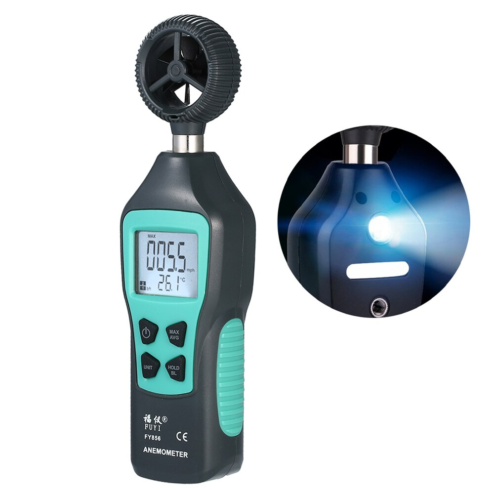 3 In 1 Anemometer Digital Thermometer Wind Chill Tester 5 Switchable Wind Speed Unit Wind Speed Meter Air Velocity Windmeter