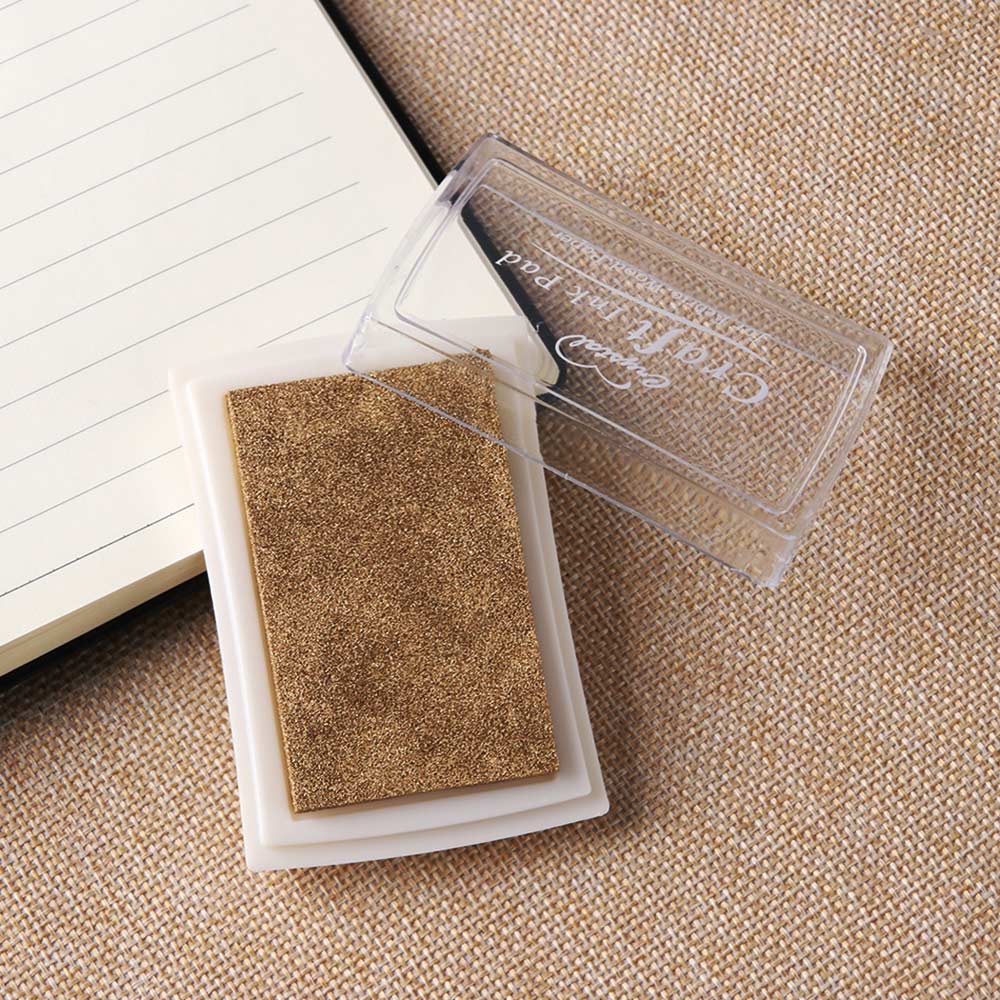 Wedding Children Toy Oil Based DIY Craft Ink Pad Rubber Stamps for Fabric Wood Paper DIY School Office Badge Supplies
