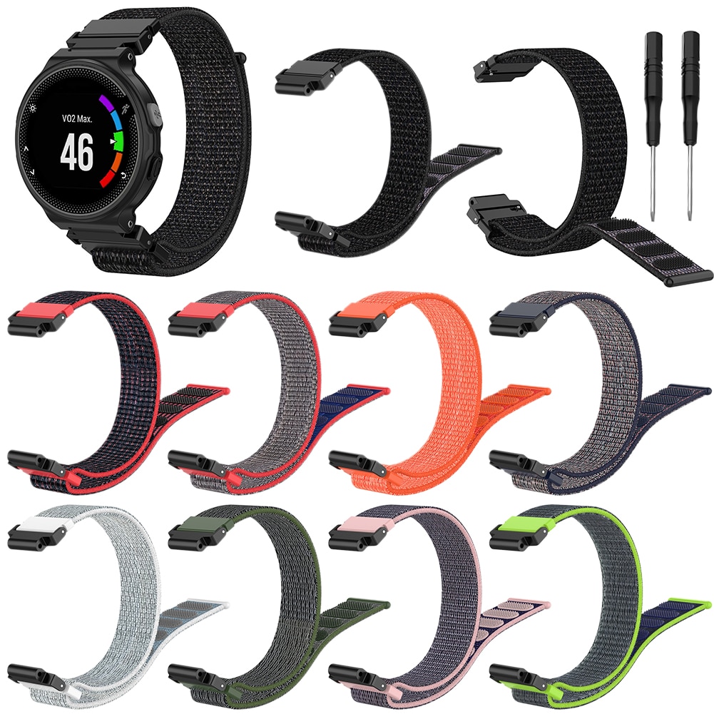 Voor Garmin Forerunner 220 230 235 630 620 735 Smart Horloge Nylon Sport Band Strap Wrist Band Horloge Band