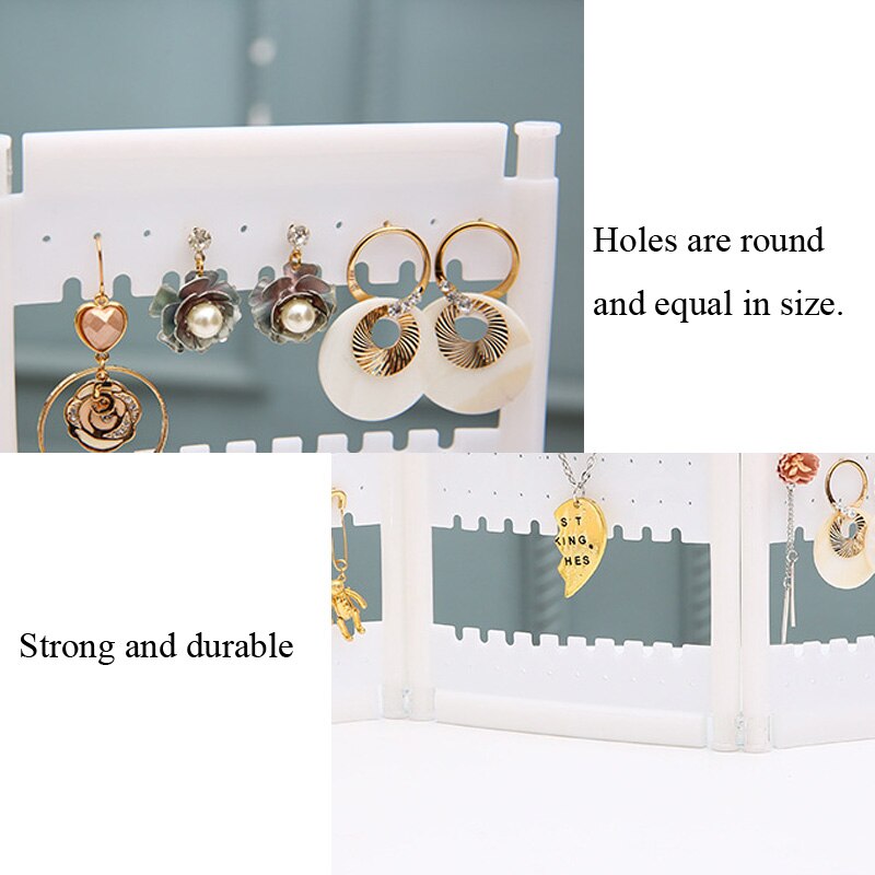 Acrylic Jewelry Organizer - 28cm Height - 13.8cm Width - Necklaces Earrings Display Rack