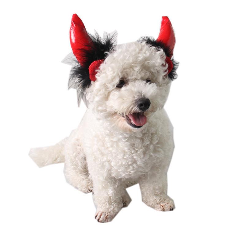 Sombrero de vampiro para Halloween, sombreros de Mascota, divertido cuerno del diablo, tapas para el pelo, para Gato, perro, , decoración de Cosplay,